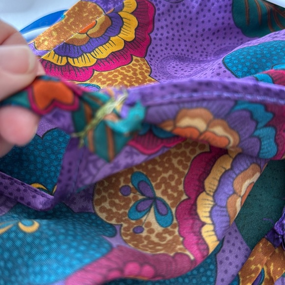 Vintage California Dynasty Chemise and Robe Set Large Purple Floral - Picture 16 of 16